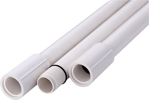 Round PVC Pipes, For Plumbing, Color : White