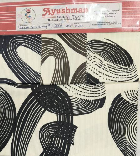 Bigcode Lycra Shirting Fabric, Width : 58 Inch