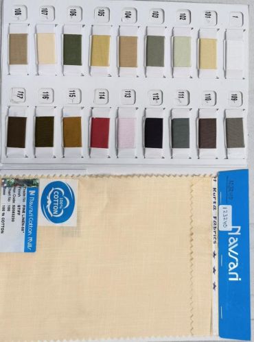 Fine Linen Stiff 100% Cotton Kurta Fabric