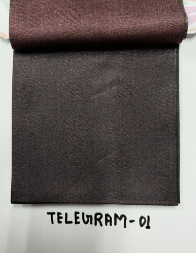Plain TELEGRAM LYCRA SUITING FABRIC, Width : 58'