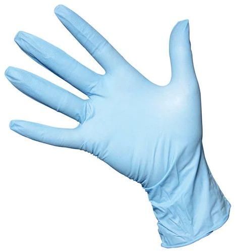 Sky Blue Nitrile Examination Gloves For Beauty Salon, Cleaning, Food Service, Hospitals