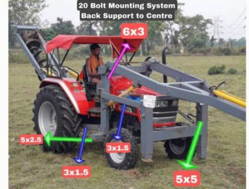 Pole Erection Machine 13m Pole And 7foot Auger