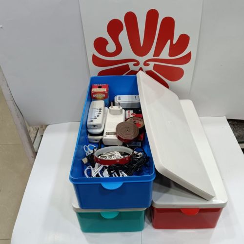 Sun Enterprises PP Plain Electrical Parts Storage Plastic Box