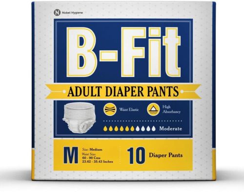 White Cotton B-FIT Adult Diapers Pant