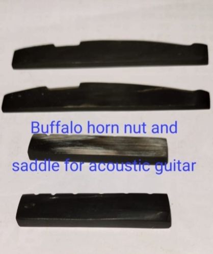 Buffalo Horn Nut And Saddle For Acoustic Guitar