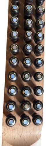 Ebony Bridge Pin With Brass Eye For Supports Acoustic Guitar