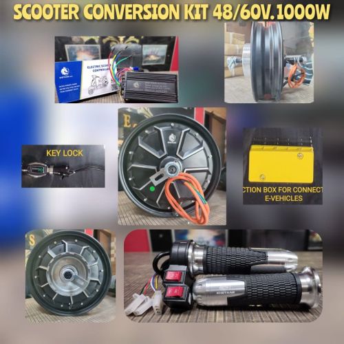 Silver Round Scooter Hub Conversion Kit 48/60v 1000w, Capacity : 12-18kg