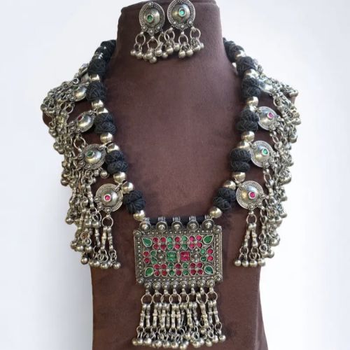 New Exclusive Afghani Statement Necklace Set By Meer Tokir Bharaat