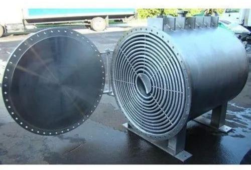 Platex India 60 Hz Coated Mild Steel Spiral Heat Exchanger For Industrial, Industrial