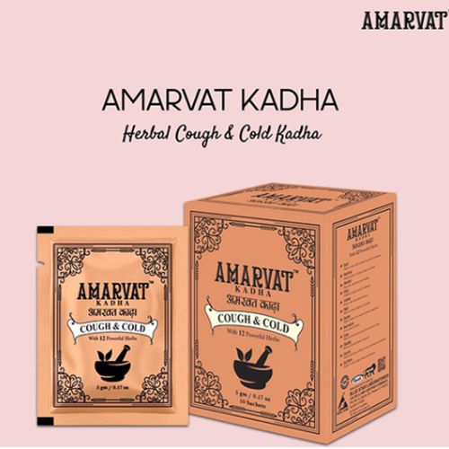 Amarvat Cough & Cold Kadha, Packaging Size : 5gm