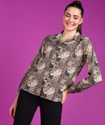 Ladies Casual Paisley Printed Shirts