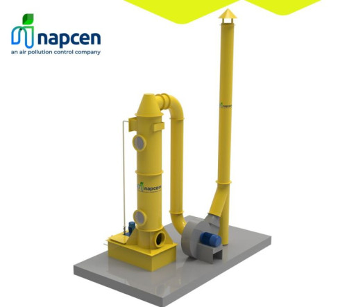 Napcen 100-1000kg Chemical Scrubber, Power : 3-6kw, 6-9kw