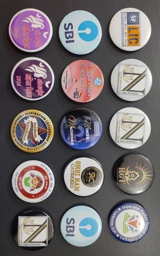 Plastic Printed Custom Pin Badges For Promotional/Advertising