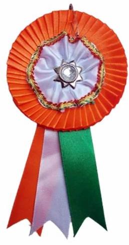 Plain Custom Ribbon Badges, Shape : Circular