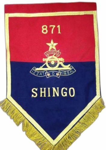 Printed Velvet Embroidery T Flag For Shingo