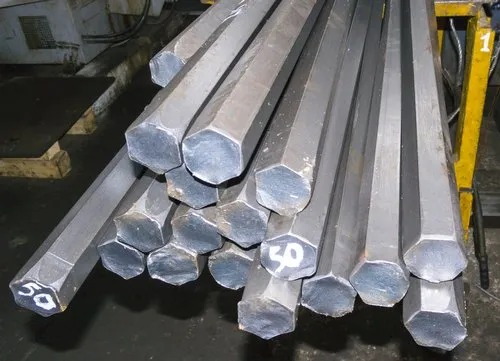 Plain MS Hexagonal Rod For Commercial Use, Industrial Use