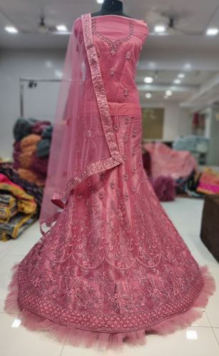 Polyester Anarkali Lehanga, Gender : Female