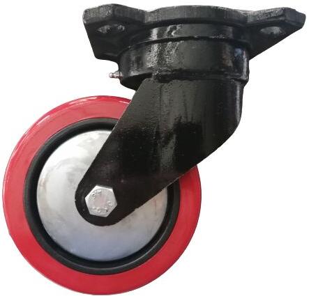 Forging Swival PU Caster, Shape : Round