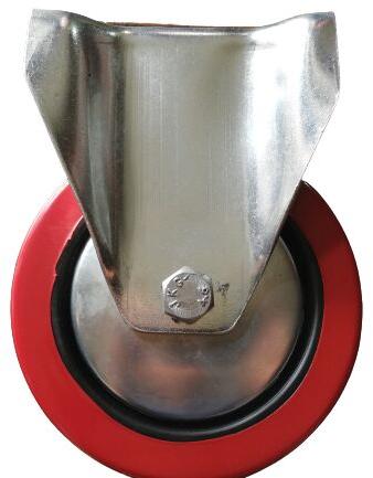 Fixed Red Medium Duty Castor Wheel For Chairs, Sofa, Stretcher