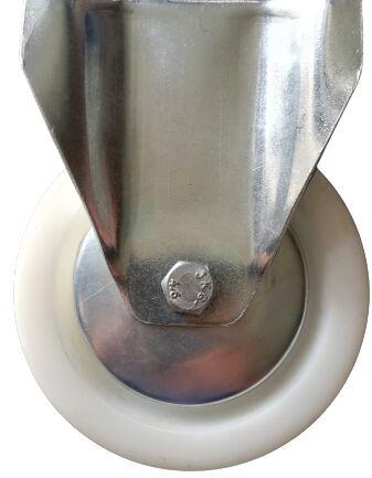 Fixed White Medium Duty Castor Wheel For Chairs, Sofa, Stretcher