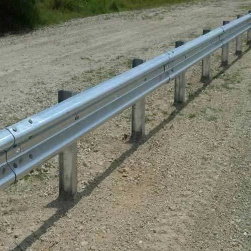 Polished Metal W Beam Crash Barrier, For Highways(road Safety Purpose)