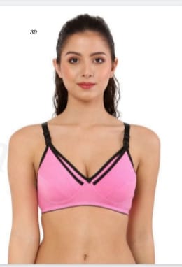 Plain Nylon BM-MB Non Padded Bra, Technics : Machine Made