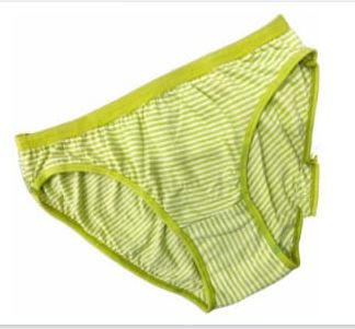 Striped Nylon Falguni 913 Green Panty, Technics : Machine Made