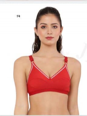 Nylon Plain Purvi Non Padded Bra, Technics : Machine Made