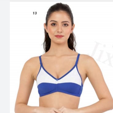 Nylon Plain Roohi Non Padded Bra, Technics : Machine Made