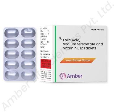 Folic Acid Sodium Feredetate Vitamin B12 Tablet