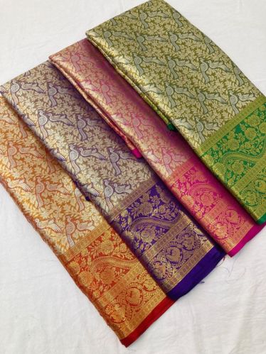 Printed Maharani Silk Saree, Occasion : Party Wear