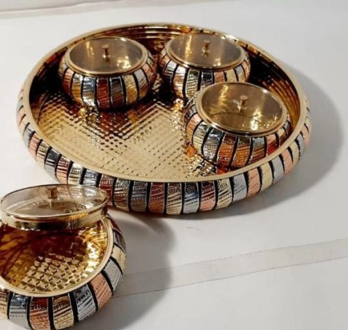 Phooldaan Brass Multipurpose Box Set, For Smart Picture Quality