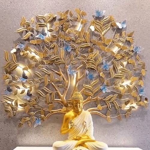 2ft Buddha LED Butterflies Tree Combo, Size : 22 X 20 Inch