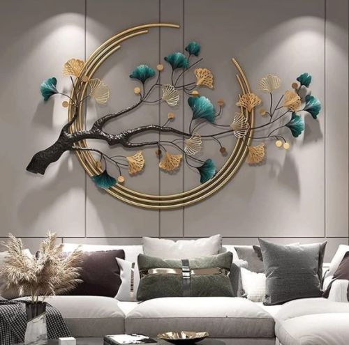 Ginkgo Tree Leaf Metal Wall Art, Size : Multisizes