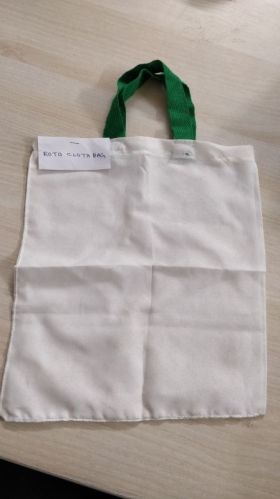 Plain Cotton Roto Cloth Bag For Shopping