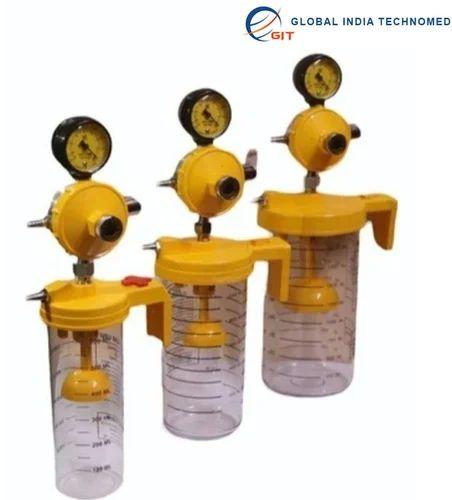 ABS Plastic Hospital Ward Vacuum Unit, Color : Yellow (Base)