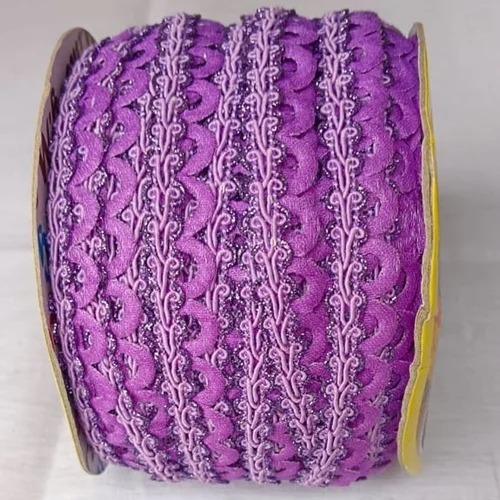 Purple Polyester Lace For Ladies Garments