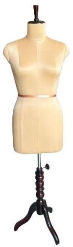 Female Mannequin With Wooden Tripod Base Stand