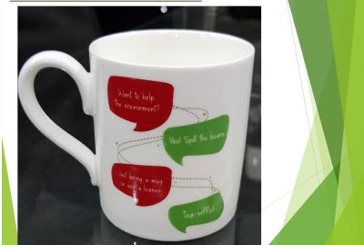 Polished Printed Porcelain Coffee Mug, For Drinkware