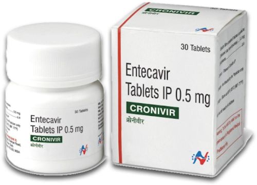 Entecavir 0.5mg Tablets, Packaging Type : Plastic Bottle