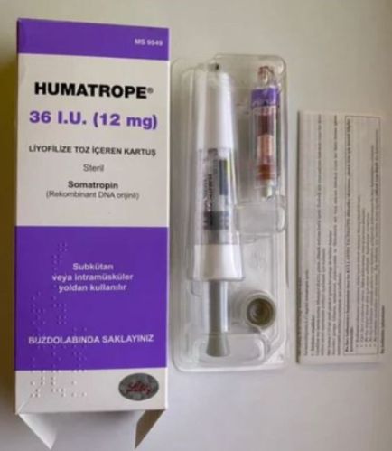 Humatrope 36IU Injection, Composition : Somatropin (12mg)