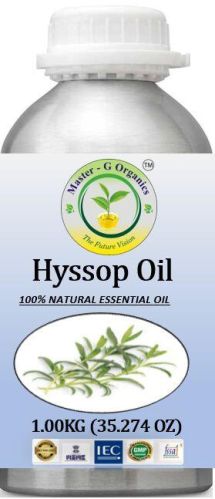 Master G Organics Natural Hyssop Oil, Packaging Type : Plastic Bottels