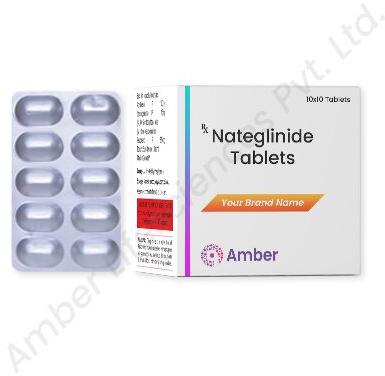 Amber Lifesciences Tablet Nateglinide, For Hospitals Commercial