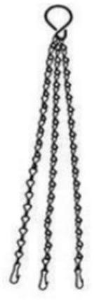 Garden Deco Polished Hanging Pot Metal Chains, Packaging Type : Wooden Box