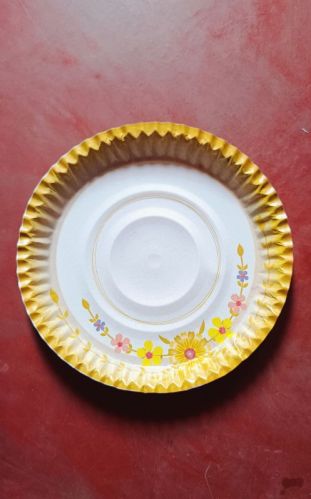 12 Inch Flower Printed Paper Plate For Event, Party