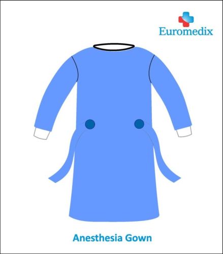 SMMS Fabric Plain Anesthesia Gown For Hospital