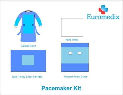 Plain SMMS Nonwoven Fabric Pacemaker Surgical Kit, Technics : Machine Made