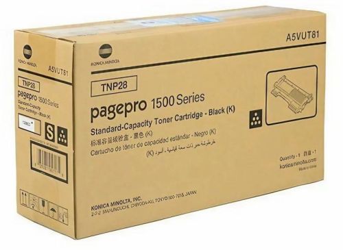 Black Konica Minolta TNP-28 Toner Cartridge, For Printers Use, Packaging Type : Box