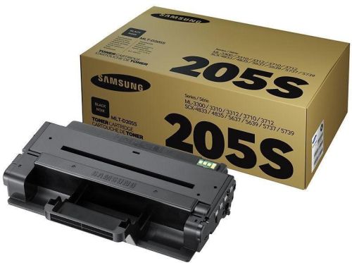 Black Sumsung 0-500gm PP Samsung 205S Toner Cartridge, For Printers Use, Packaging Type : Box