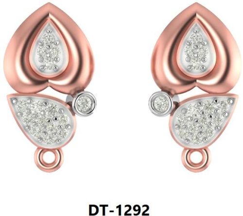 DT-1292 Ladies Rose Gold Earring